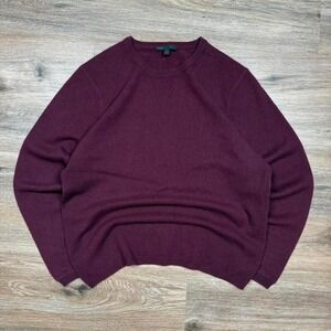 dark purple plum 100% cashmere knit sweater